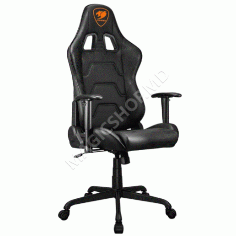 Игровое кресло Cougar ARMOR ELITE из ПВХ-кожи, черное | оранжевое